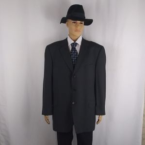 Joseph Abboud black sport jacket men's size 46L